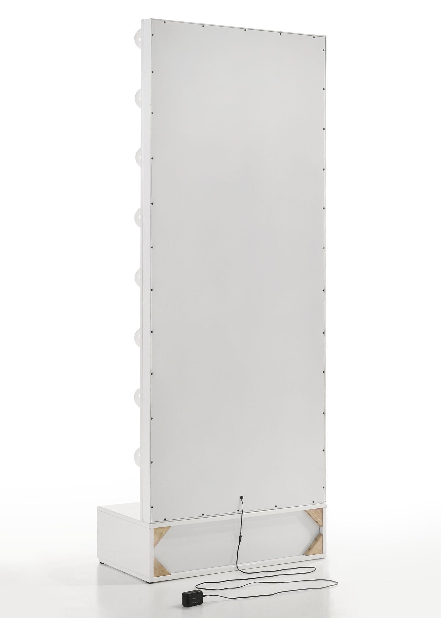 Luxo - Tall Lighted Drawer Vanity Mirror - White - Urban Living Furniture (Los Angeles, CA)