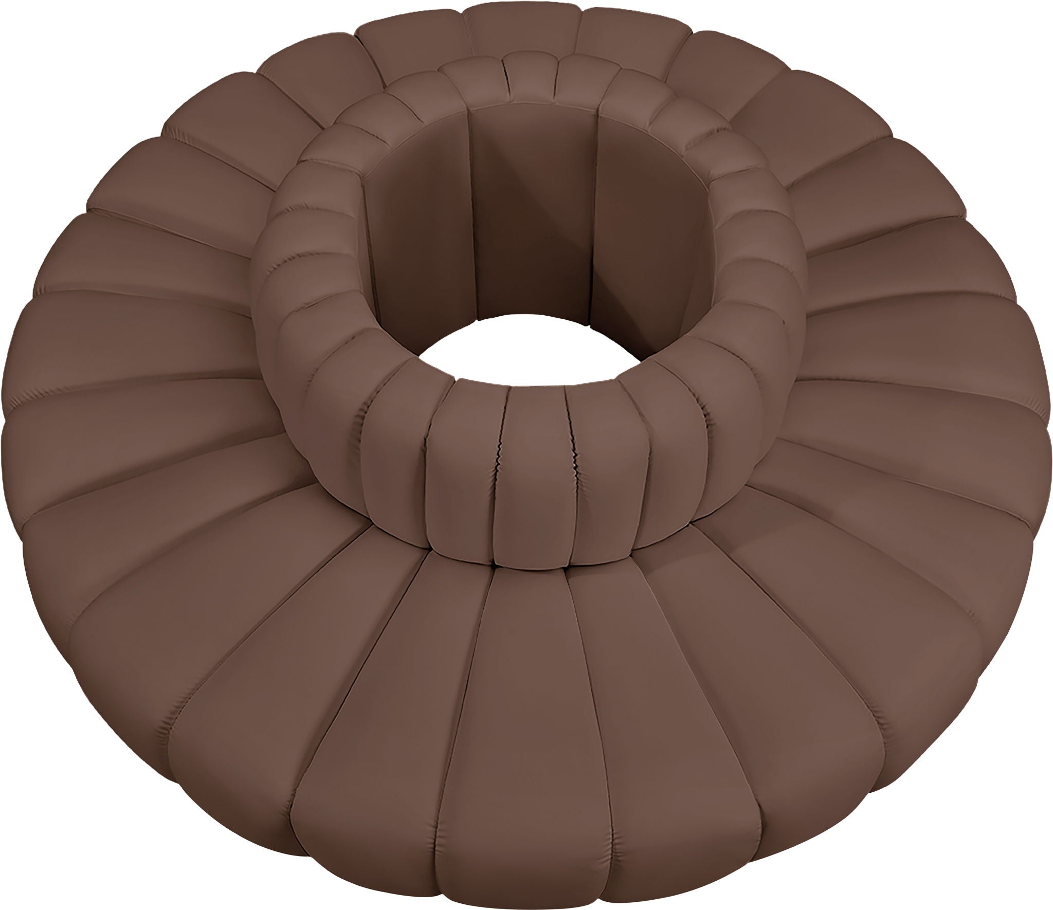 Arc - Faux Leather 8 Piece Round Modular Sofa