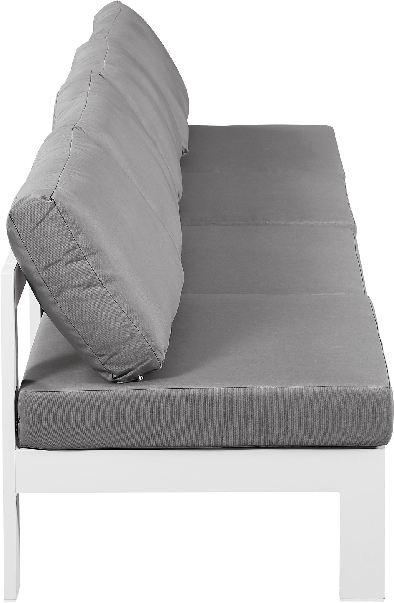 Nizuc - Outdoor Patio 4 Seat Armless Modular Sofa With White Frame - Urban Living Furniture (Los Angeles, CA)