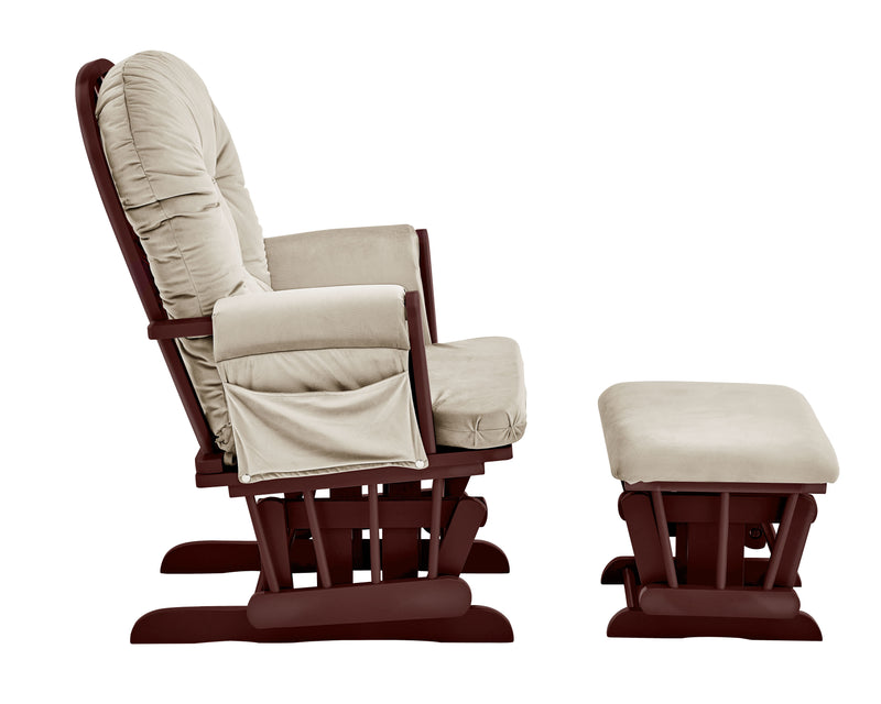 Mason - Glider And Ottoman White Wood - Urban Living Furniture (Los Angeles, CA)