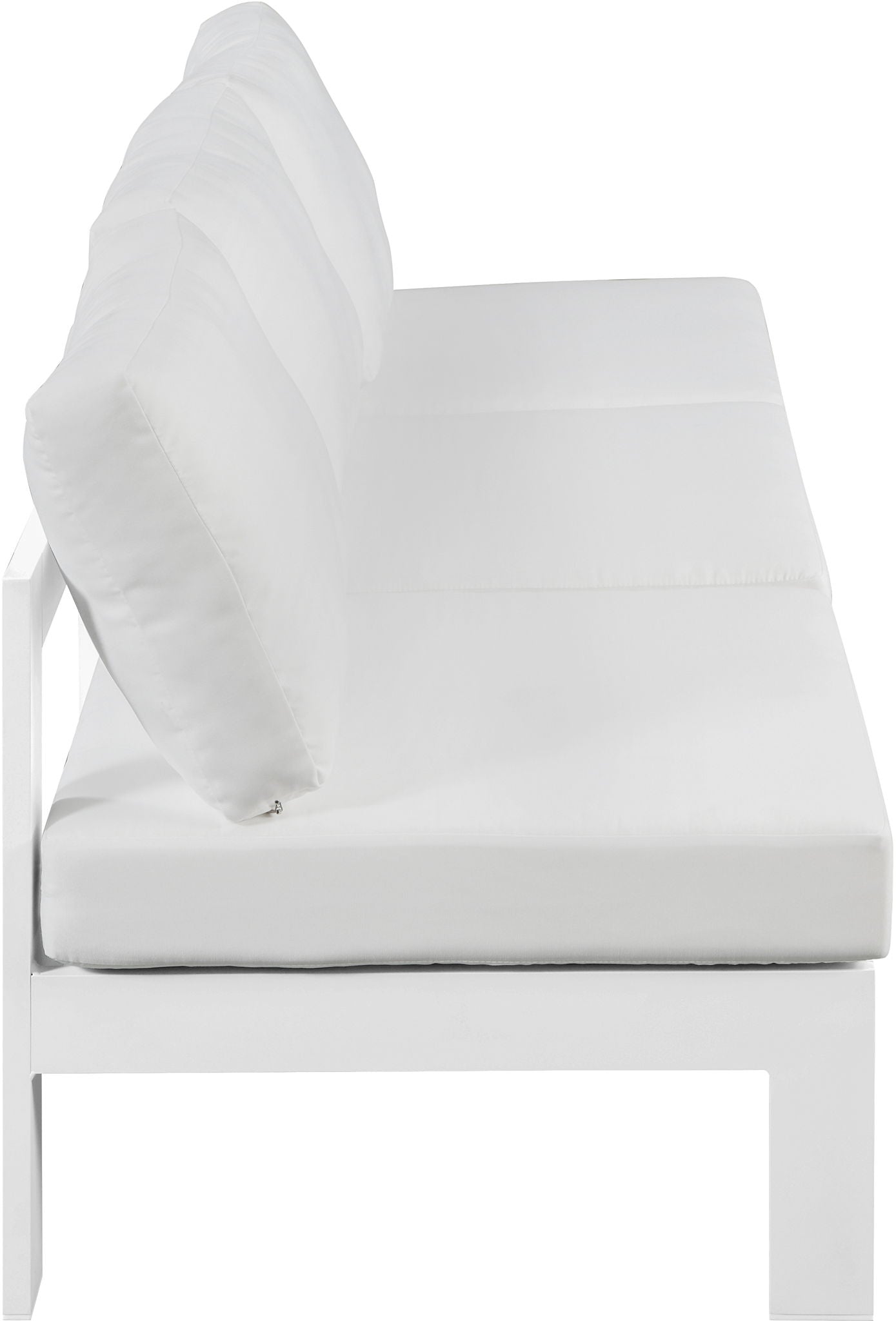 Nizuc - Outdoor Patio 3 Seat Armless Modular Sofa With White Frame - Urban Living Furniture (Los Angeles, CA)