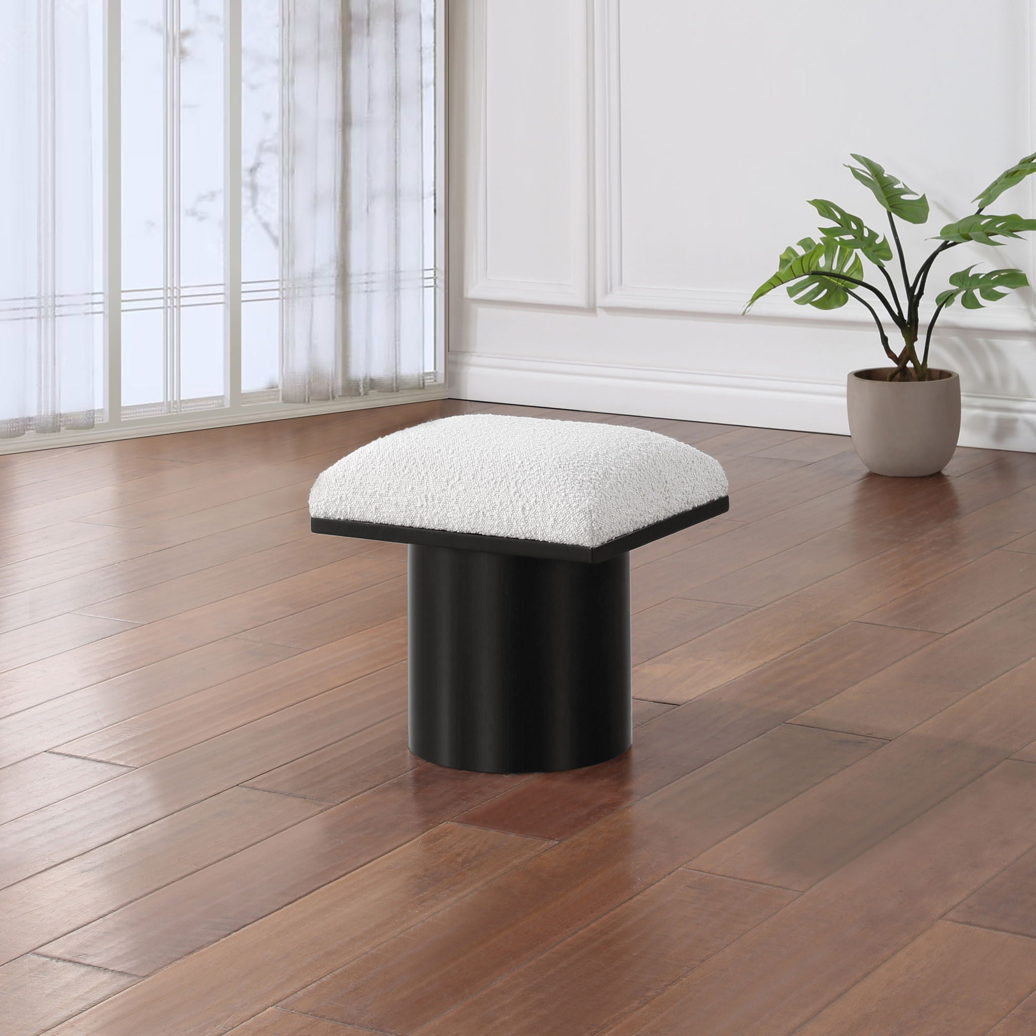 Pavilion - Bench / Stool With Black Base