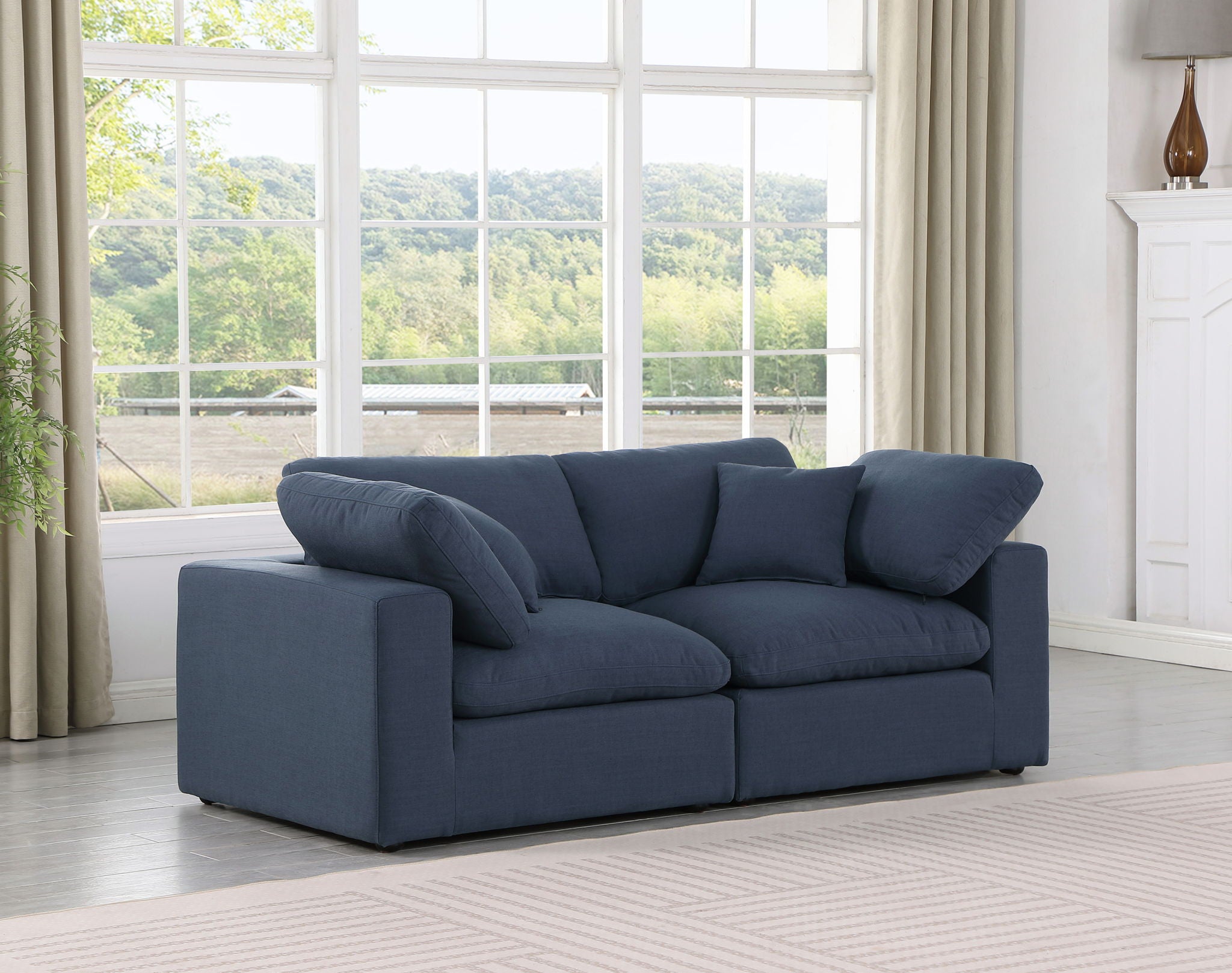 Comfy - Linen Modular Sofa 2 Seats - Urban Living Furniture (Los Angeles, CA)