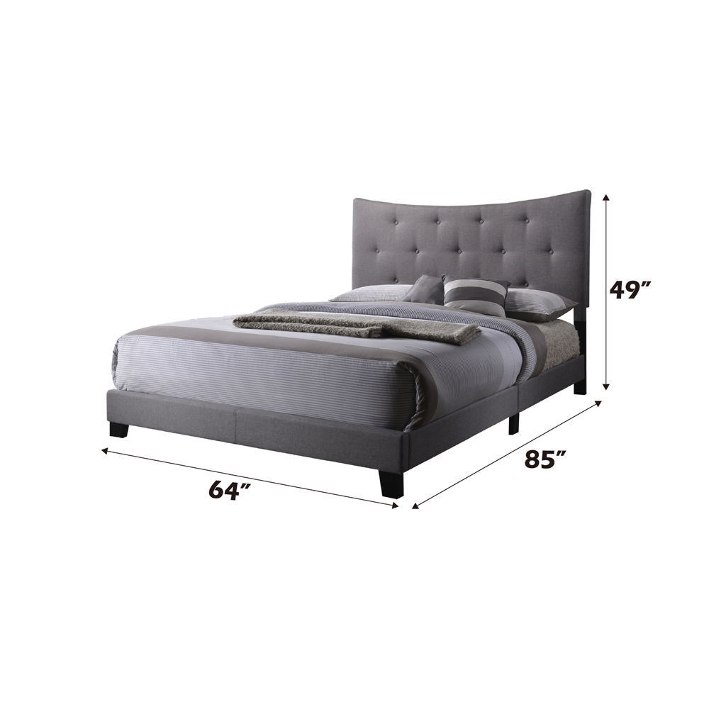 Venacha - Queen Bed - Gray Fabric - Urban Living Furniture (Los Angeles, CA)