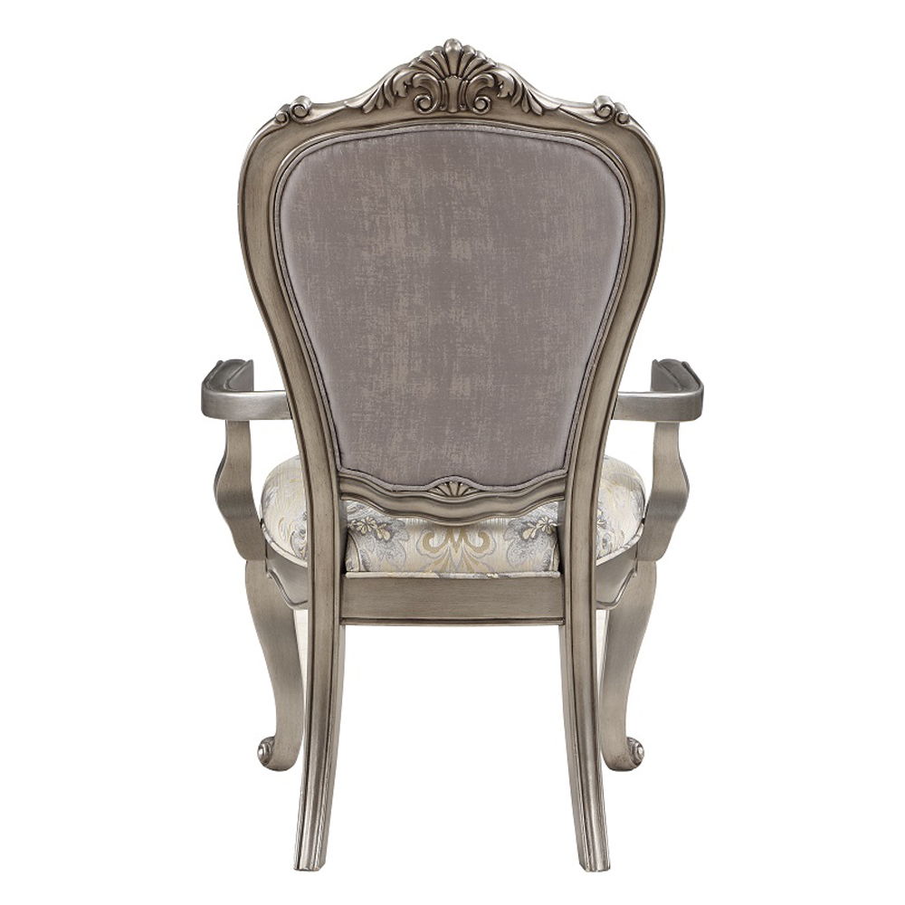 Ariadne - Arm Chair (Set of 2) - Velvet & Antique Platinum - Urban Living Furniture (Los Angeles, CA)