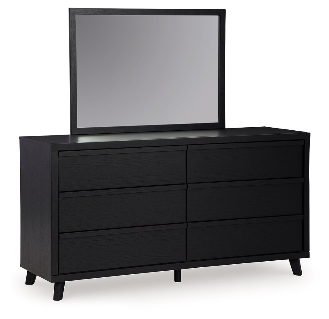Danziar - Black - Dresser And Mirror - Urban Living Furniture (Los Angeles, CA)