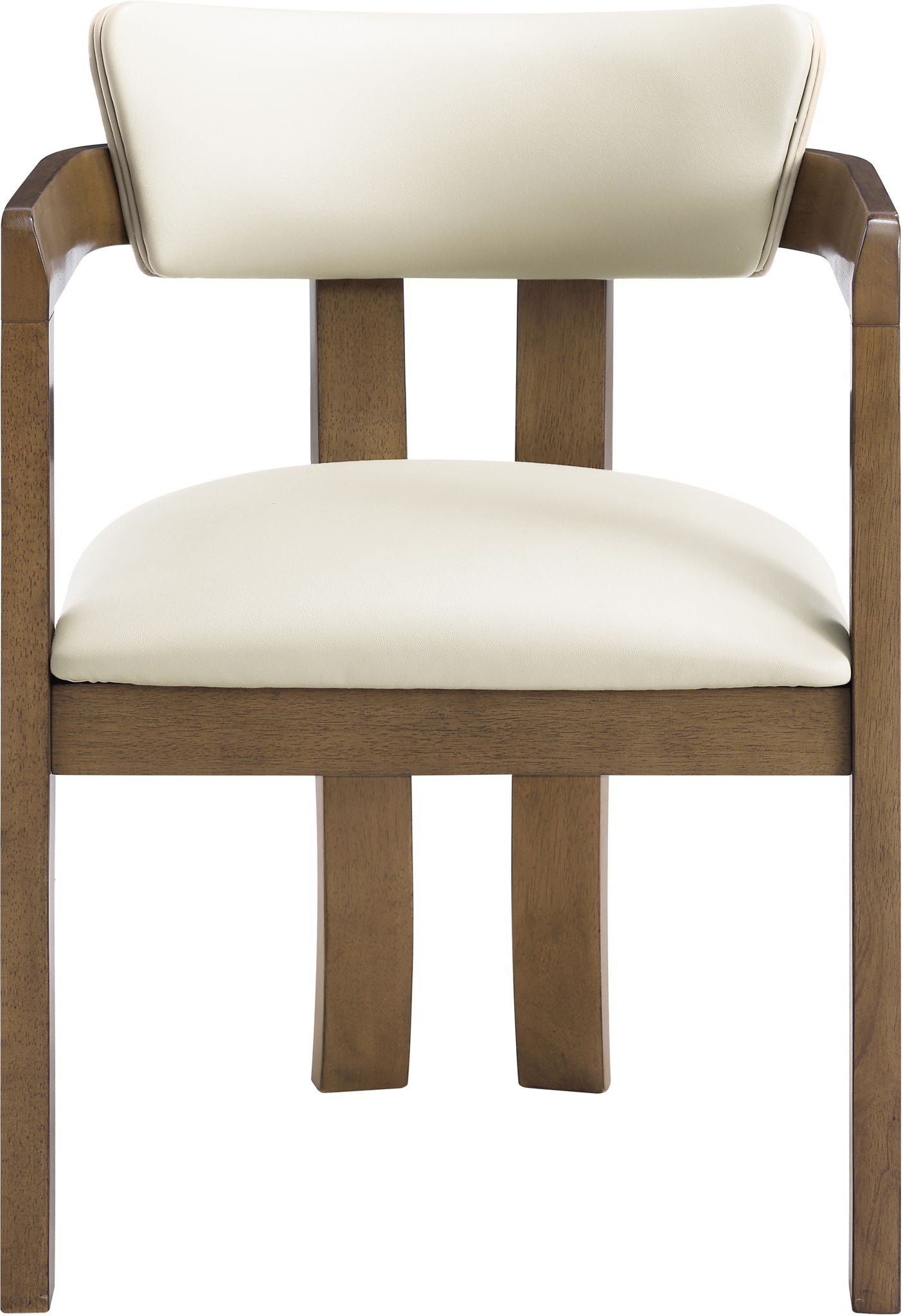 Lavrin - Vegan Leather Upholstered Dining Arm Chair (Set of 2) - Walnut Base - Urban Living Furniture (Los Angeles, CA)