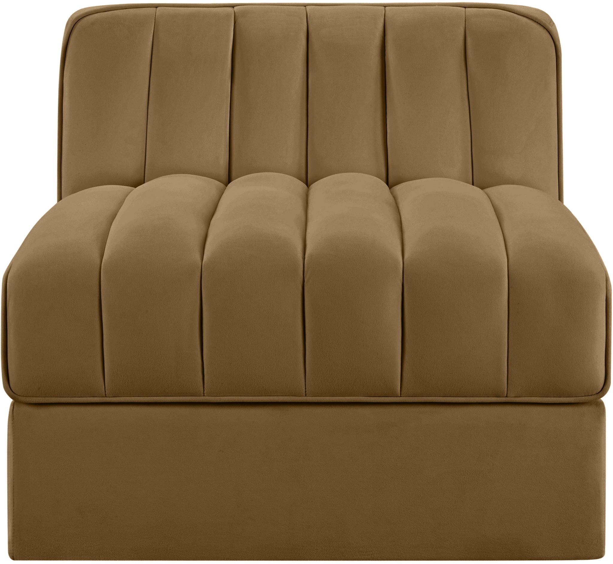 Rummi - Velvet Performance Fabric Upholstered Modular Armless Chair - Urban Living Furniture (Los Angeles, CA)