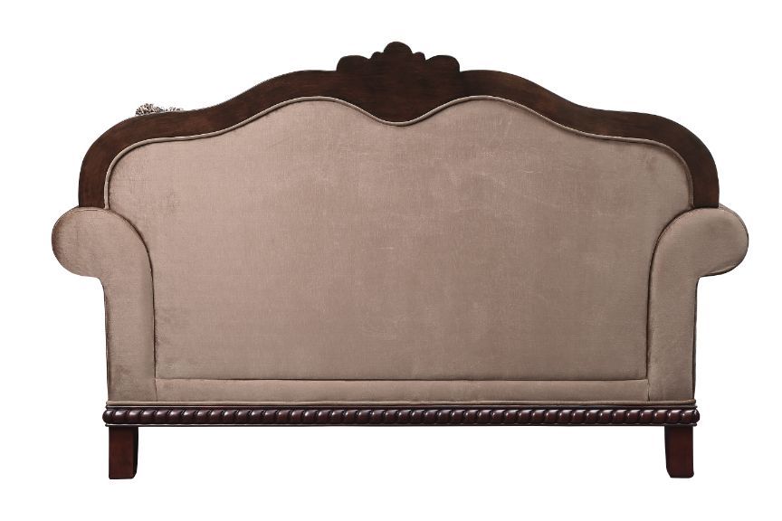Chateau De Ville - Loveseat - Fabric & Espresso Finish - Urban Living Furniture (Los Angeles, CA)