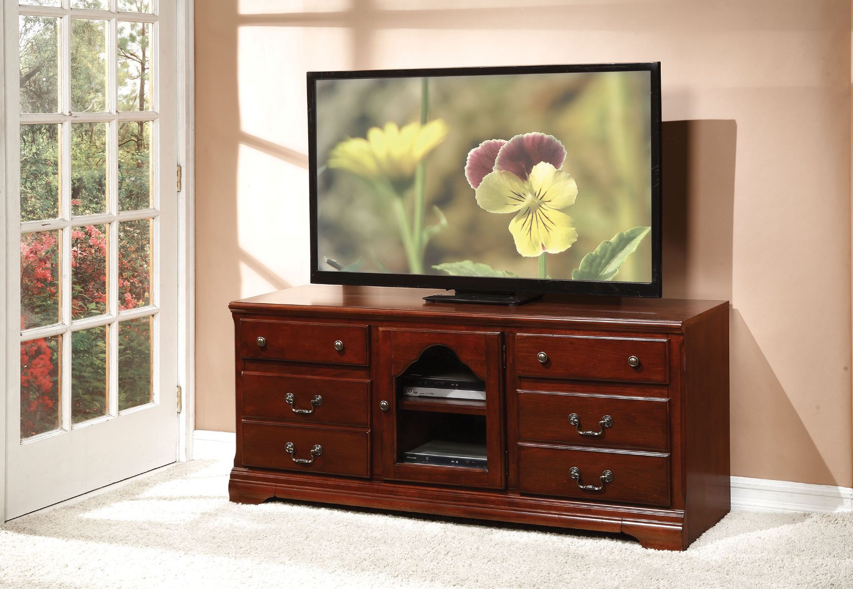 Hercules - TV Stand - Cherry - Urban Living Furniture (Los Angeles, CA)
