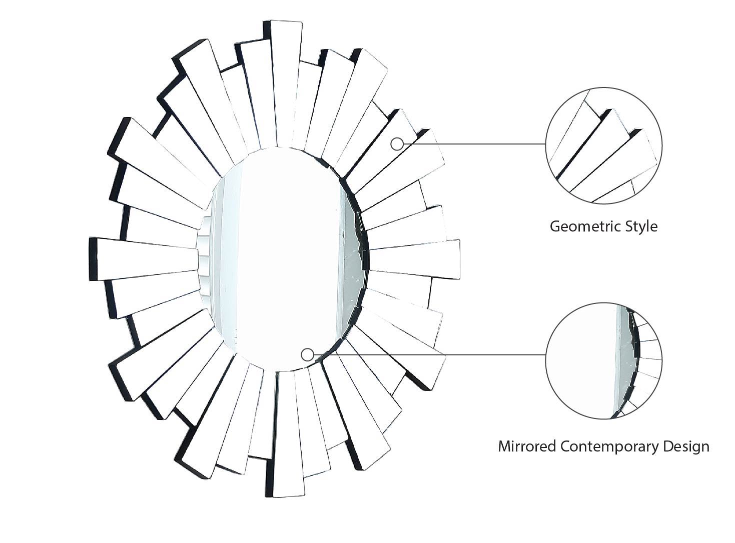 Nexus - Mirror - Urban Living Furniture (Los Angeles, CA)