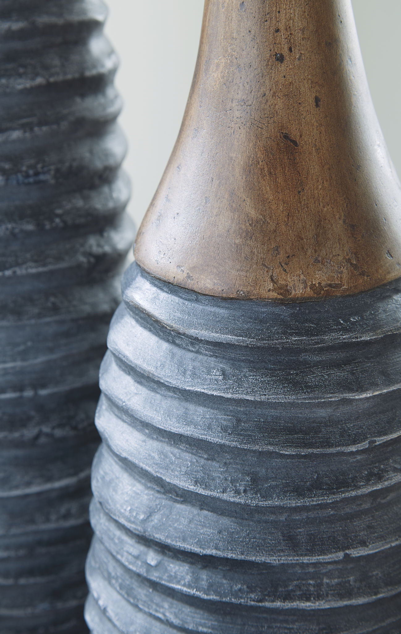 Blayze - Antique Gray / Brown - Vase Set (Set of 2) - Urban Living Furniture (Los Angeles, CA)