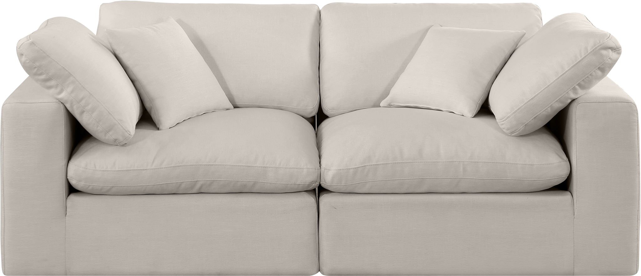Comfy - Linen Modular Sofa 2 Seats - Urban Living Furniture (Los Angeles, CA)