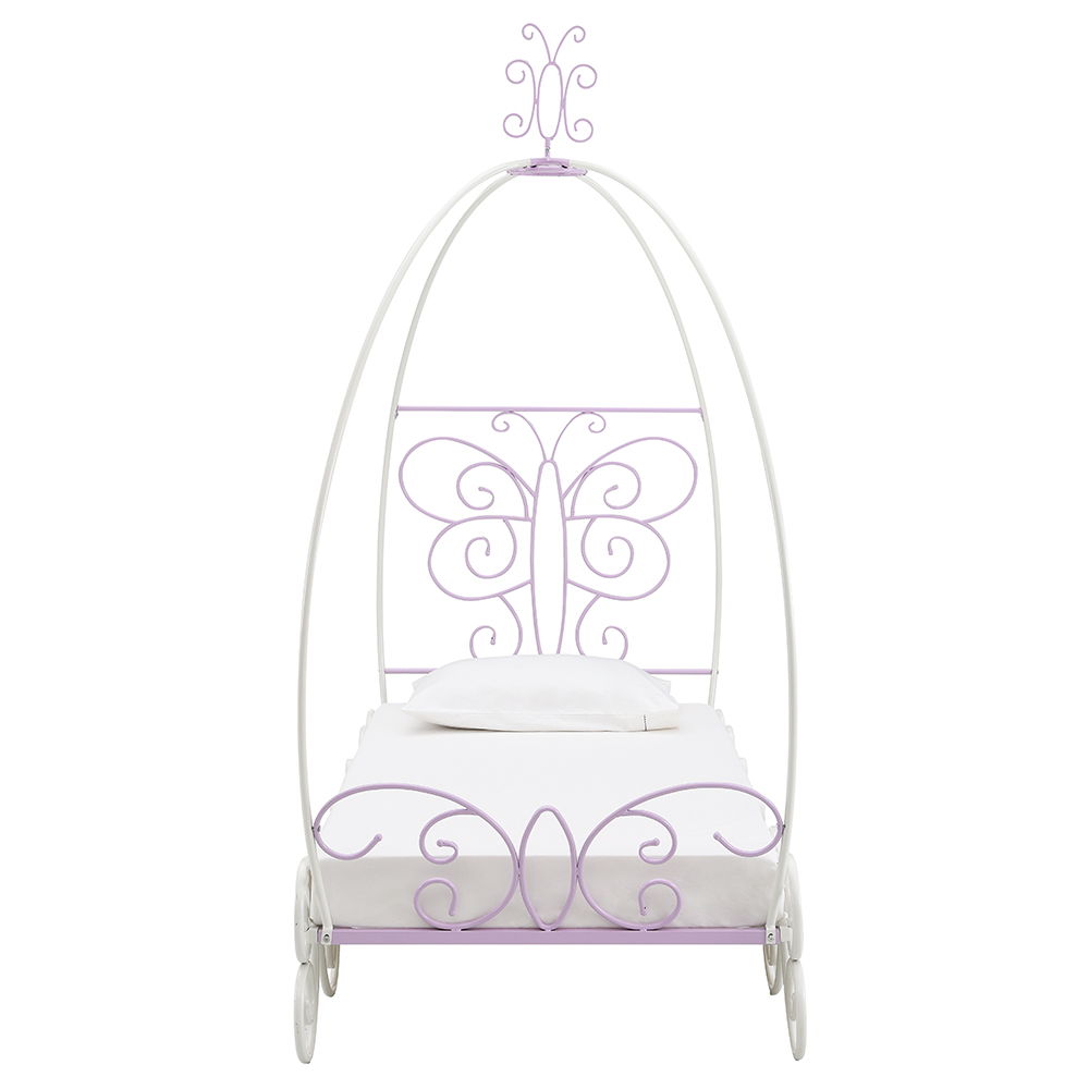 Priya II - Full Bed - White & Light Purple - Urban Living Furniture (Los Angeles, CA)