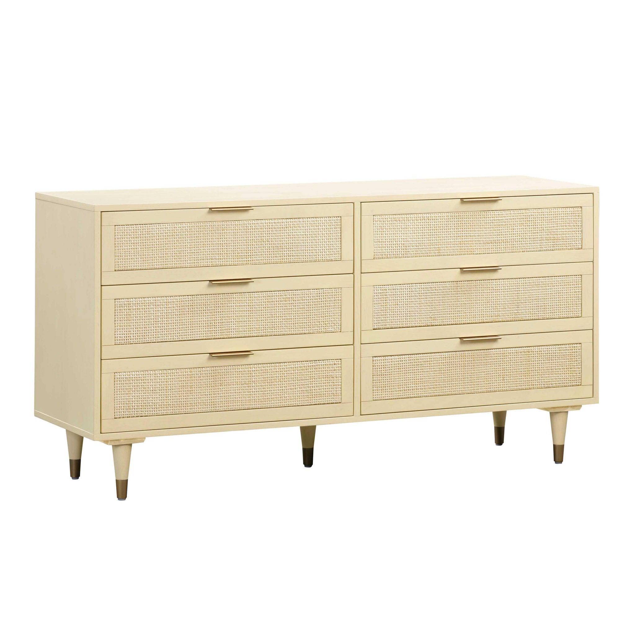 Sierra Buttermilk - 6 Drawer Dresser - Beige - Urban Living Furniture (Los Angeles, CA)