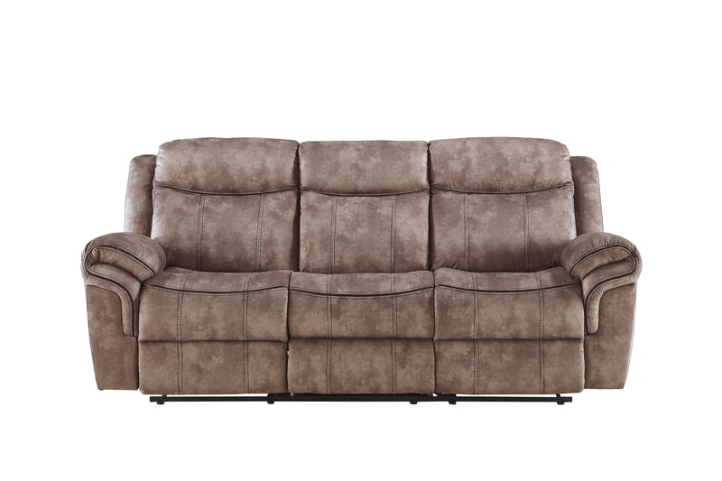 Zubaida - Two Tone Velvet 3 Piece Recliner Living Room Set