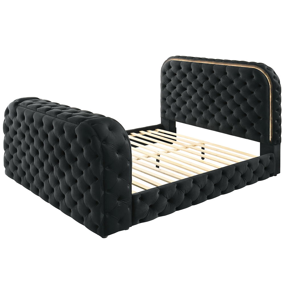 Kana - Bed With LED, Fireplace & TV Stand - Urban Living Furniture (Los Angeles, CA)
