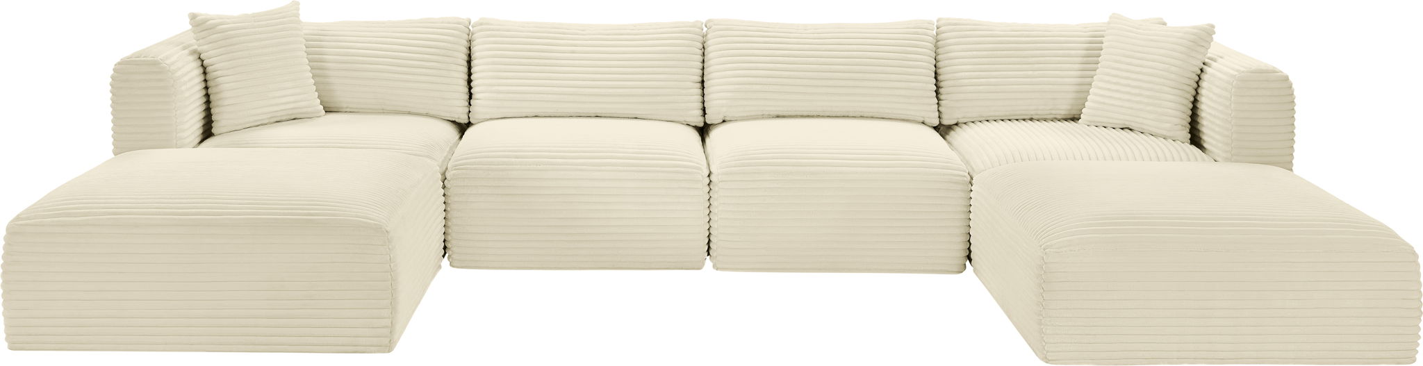 Shaggy - 6 Piece Modular Sectional With 2 Ottomans - Urban Living Furniture (Los Angeles, CA)