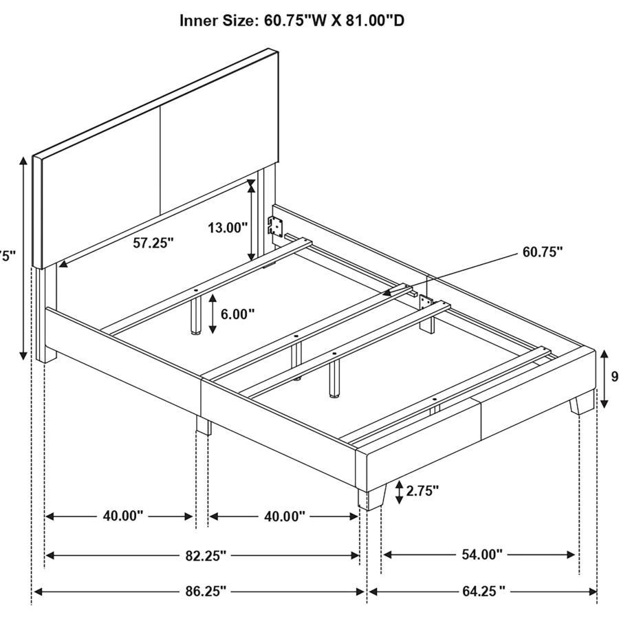 Dorian - Upholstered Panel Bed - Urban Living Furniture (Los Angeles, CA)