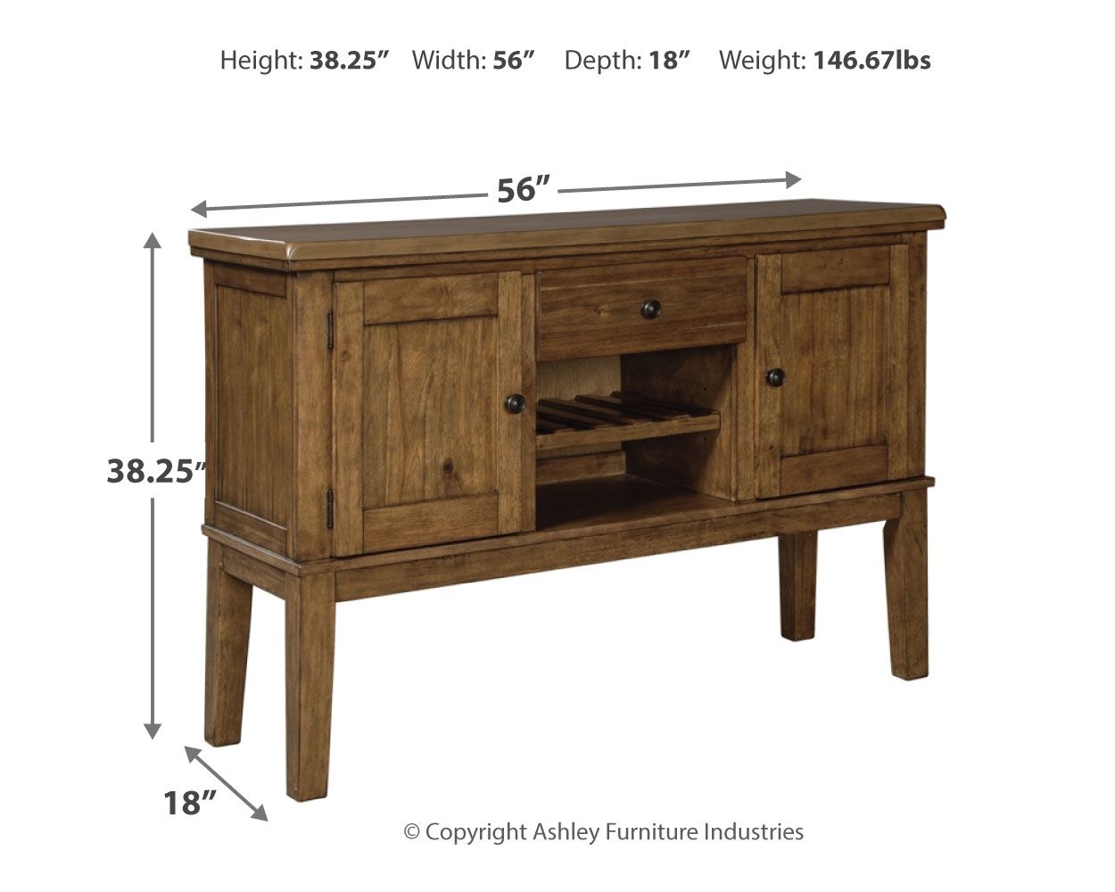 Ralene - Medium Brown - Dining Room Server - Urban Living Furniture (Los Angeles, CA)