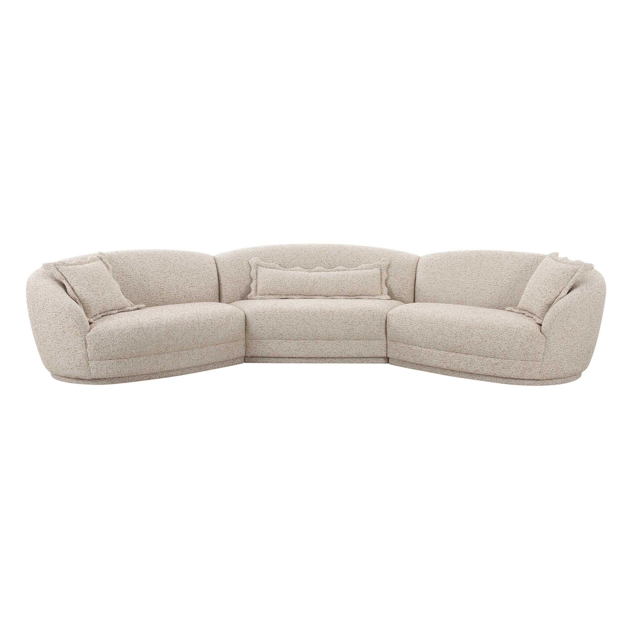Marion - Textured Boucle Large Sectional - Two-Tone - Urban Living Furniture (Los Angeles, CA)