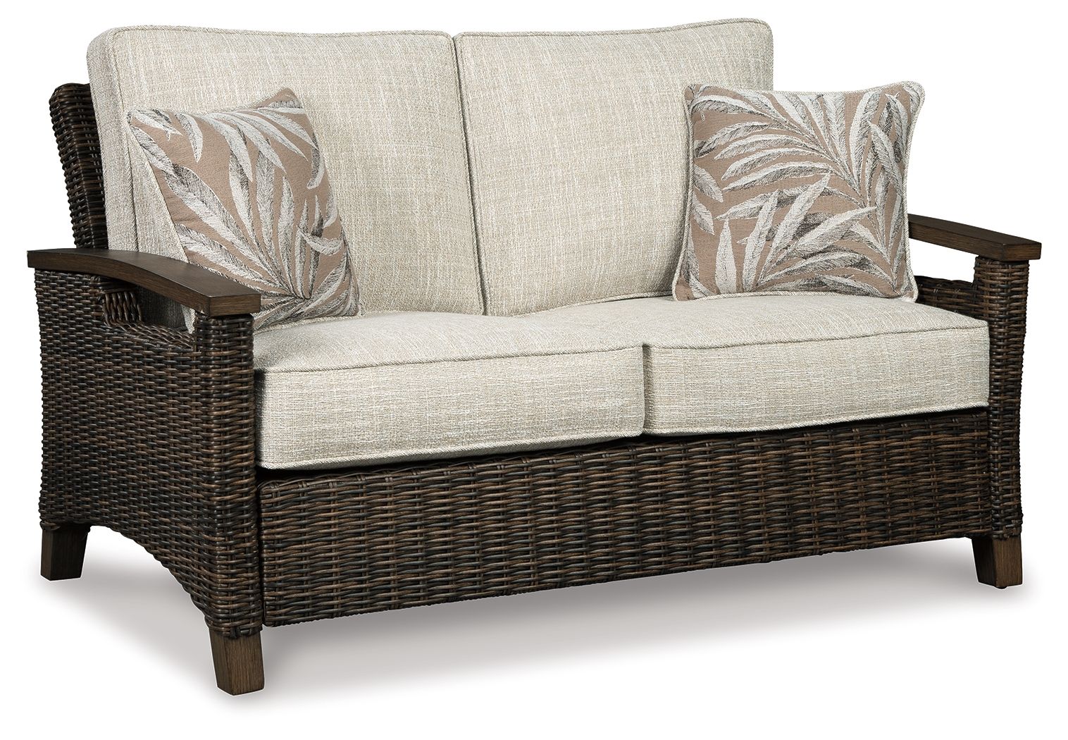 Paradise Trail - Loveseat w/Cushion - Medium Brown - Urban Living Furniture (Los Angeles, CA)