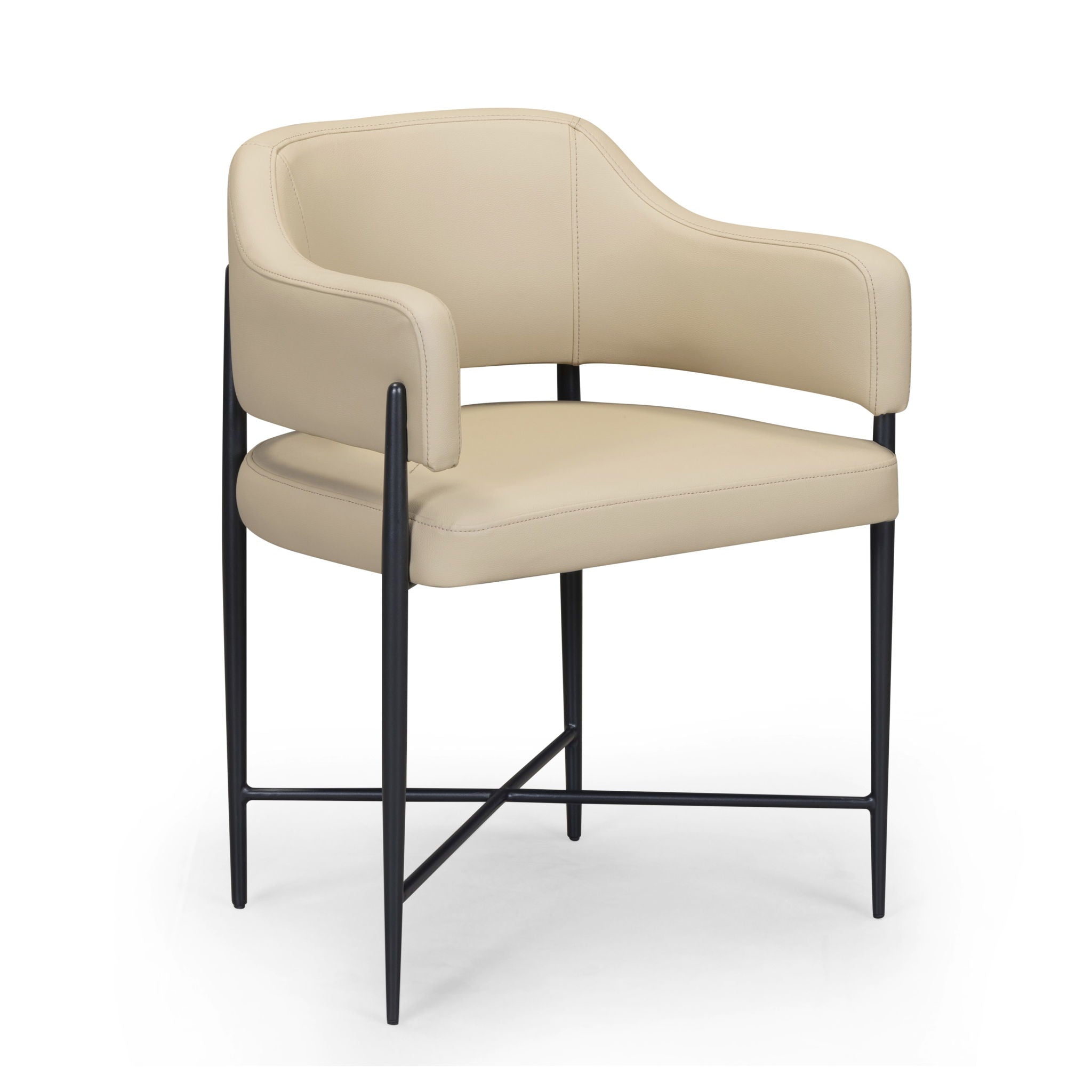 Sezanne - Vegan Leather Dining Chair - Taupe - Urban Living Furniture (Los Angeles, CA)