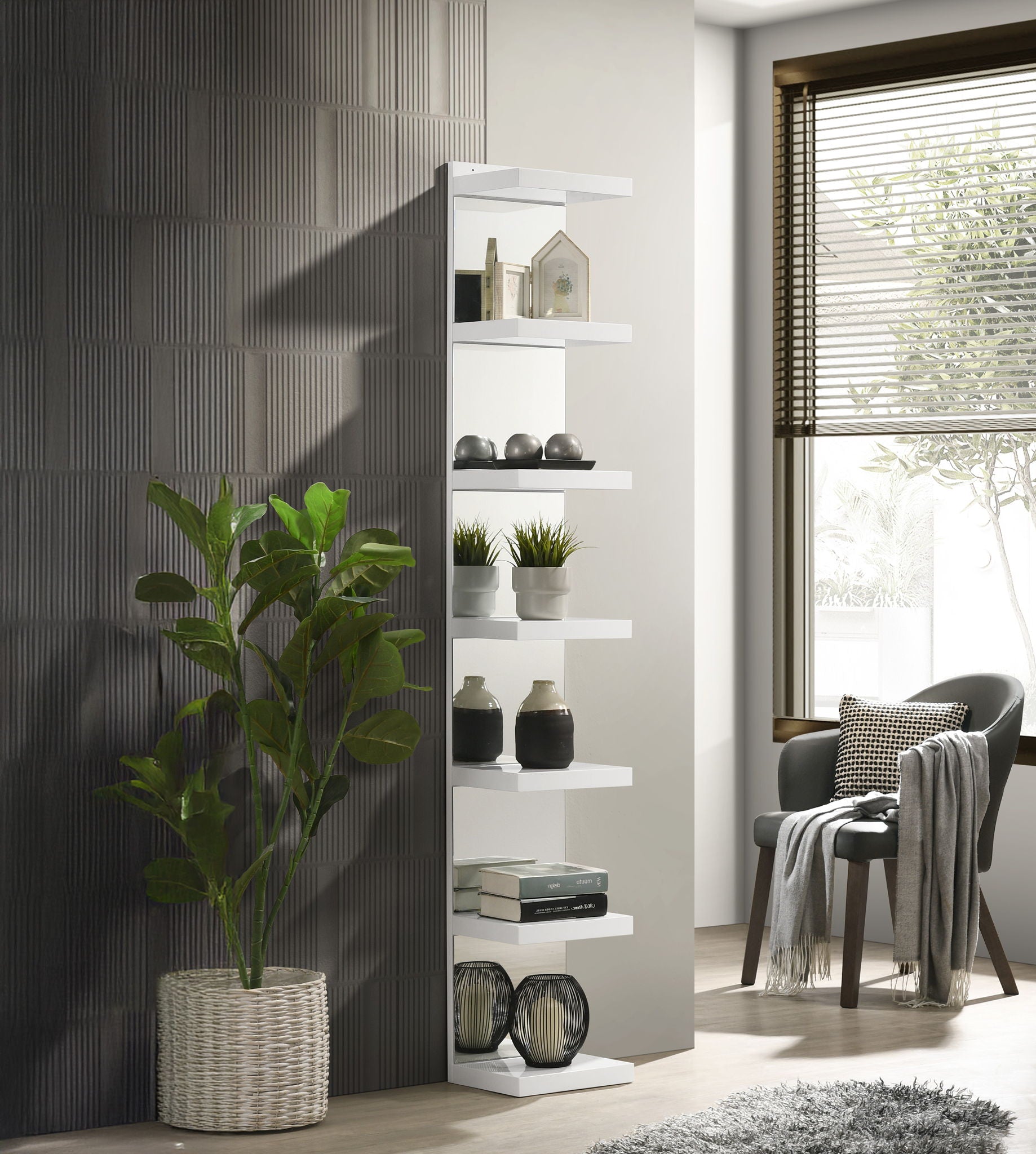 Luxo - Rack - White - Urban Living Furniture (Los Angeles, CA)