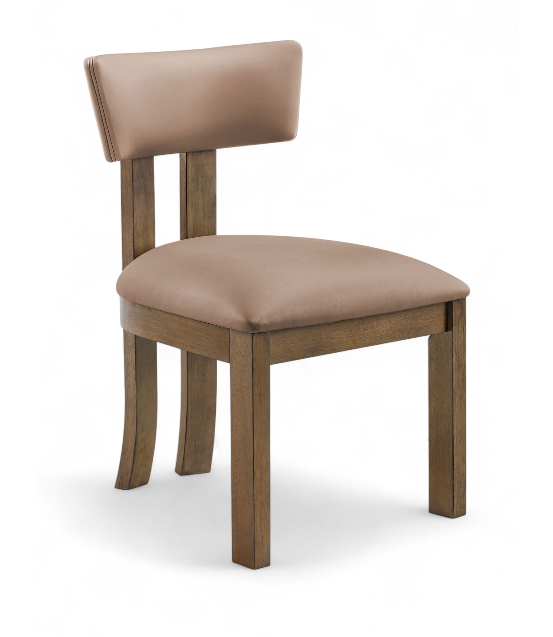 Lavrin - Vegan Leather Upholstered Dining Side Chair (Set of 2) - Walnut Base - Urban Living Furniture (Los Angeles, CA)