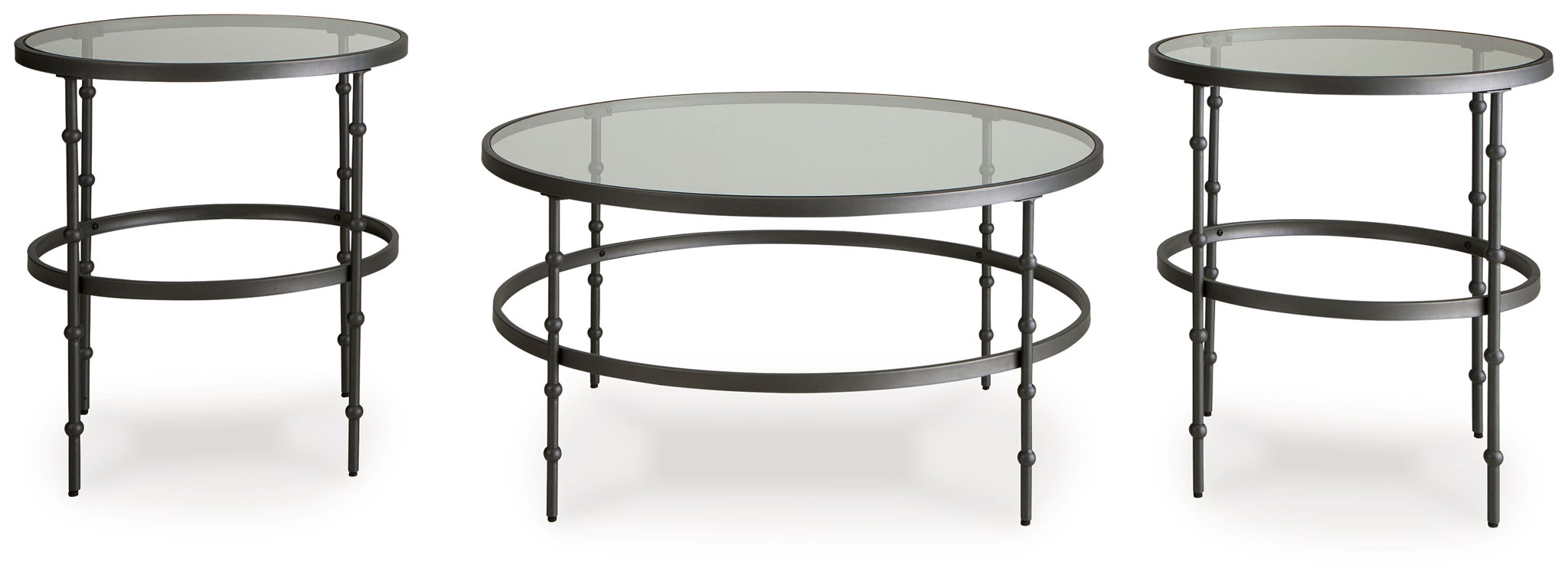 Kellyco - Gunmetal - Occasional Table Set (Set of 3) - Urban Living Furniture (Los Angeles, CA)