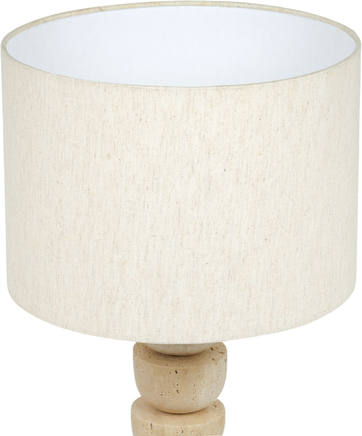 Opus - Linen Textured Fabric And Brass Table Lamp
