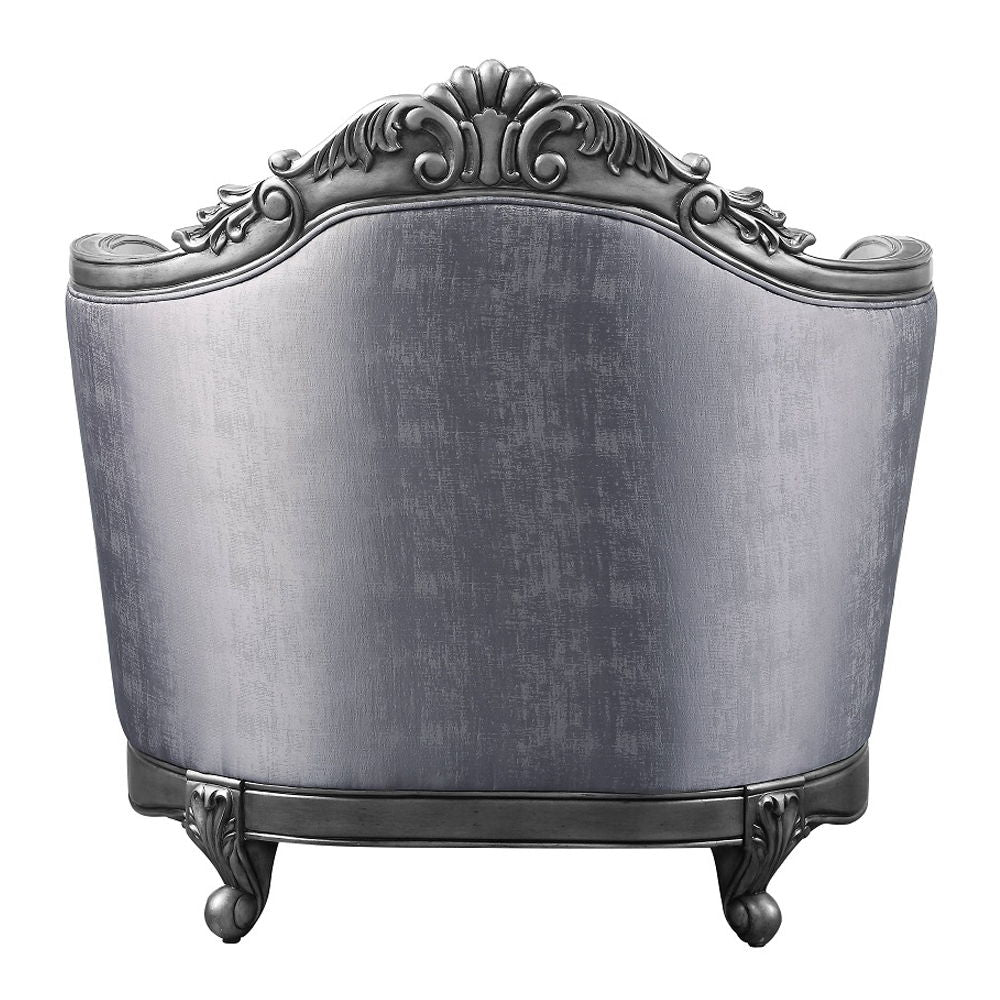 Ariadne - Chair With Pillow - Fabric & Platinum - Urban Living Furniture (Los Angeles, CA)