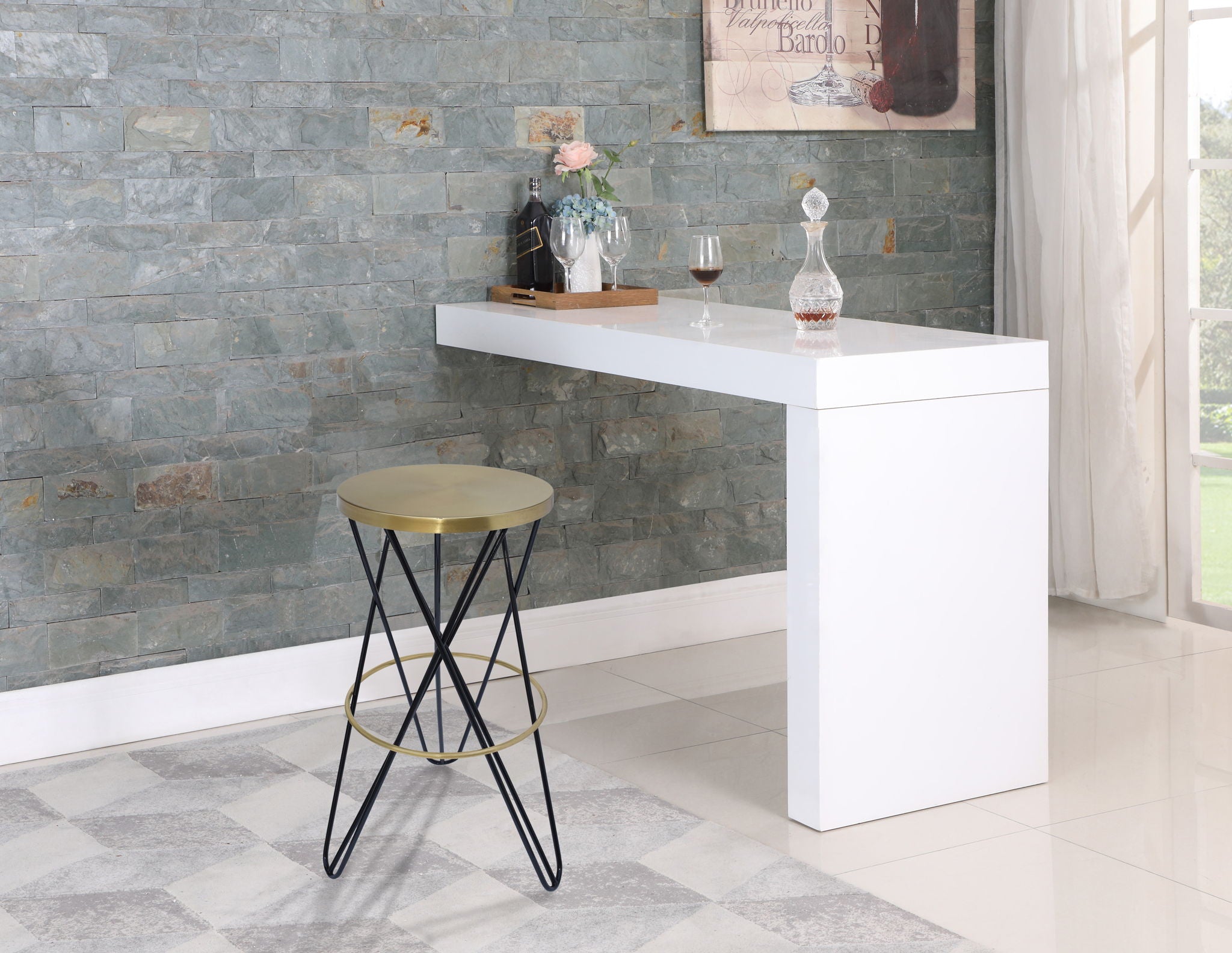 Mercury - Iron Bar Stool - Urban Living Furniture (Los Angeles, CA)