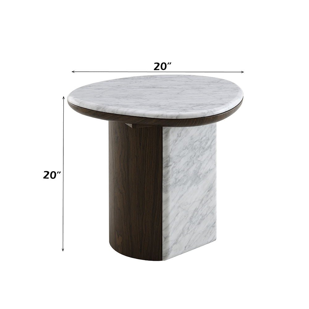 Haidar - Table With Marble Top - Urban Living Furniture (Los Angeles, CA)