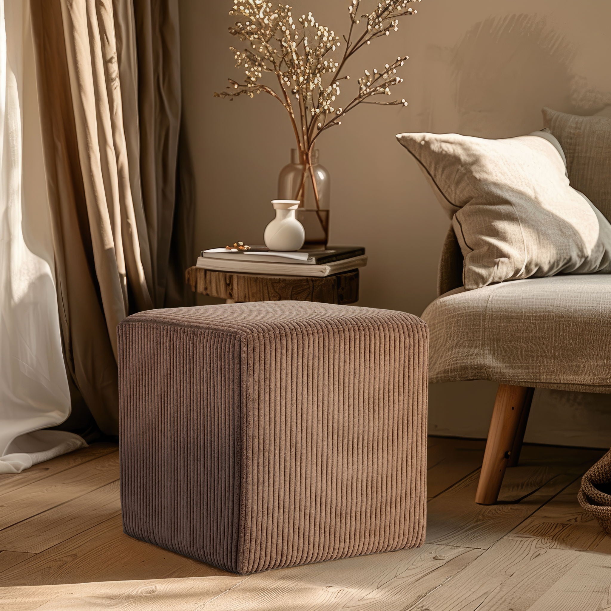 Roy - Microsuede Ottoman / Stool - Urban Living Furniture (Los Angeles, CA)