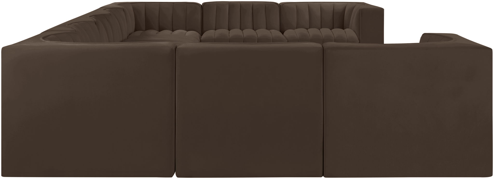 Rummi - Velvet Performance Fabric Upholstered 9 Piece Modular Sectional - Urban Living Furniture (Los Angeles, CA)