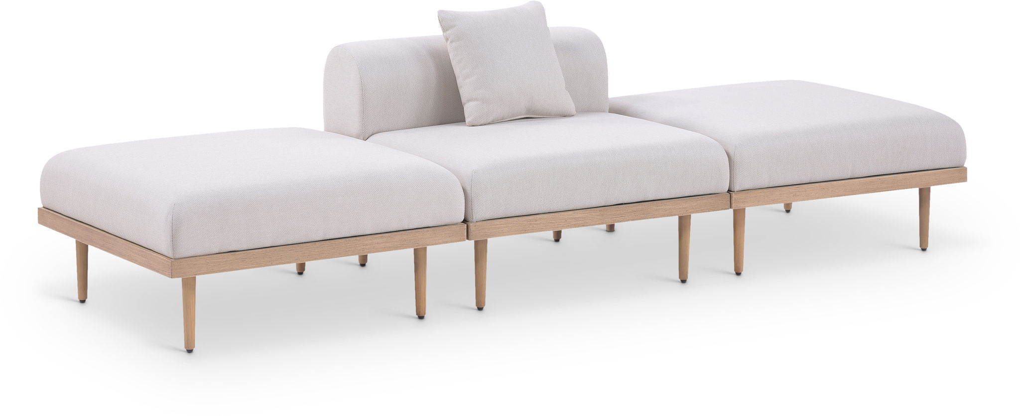 Laguna - 3 Piece Resilient Water Resistant Fabric Outdoor Patio Armless Modular Sofa - Urban Living Furniture (Los Angeles, CA)