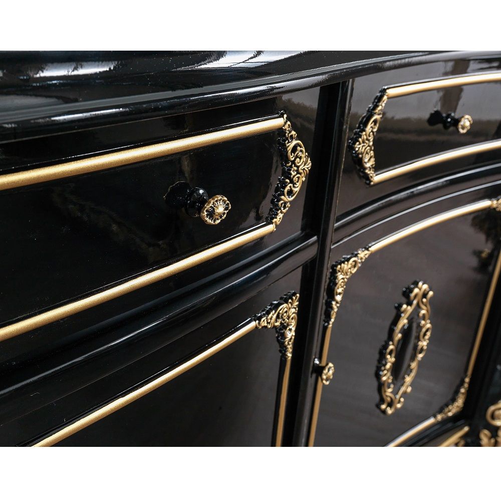 Betria - Console Cabinet - Gold & Black - Urban Living Furniture (Los Angeles, CA)