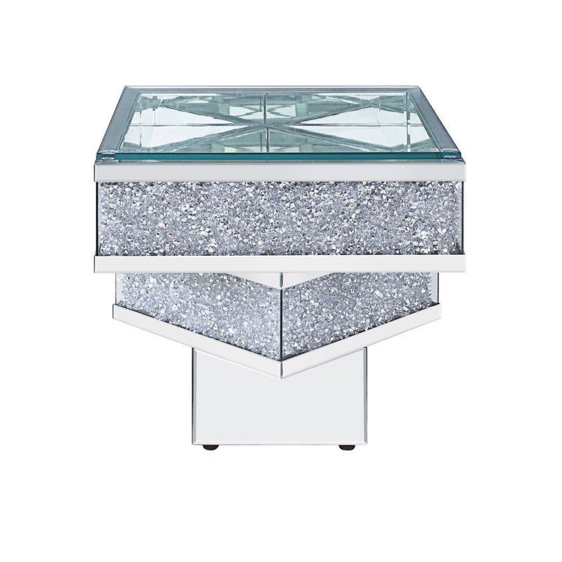 Noralie - End Table - Mirrored & Faux Diamonds - Urban Living Furniture (Los Angeles, CA)