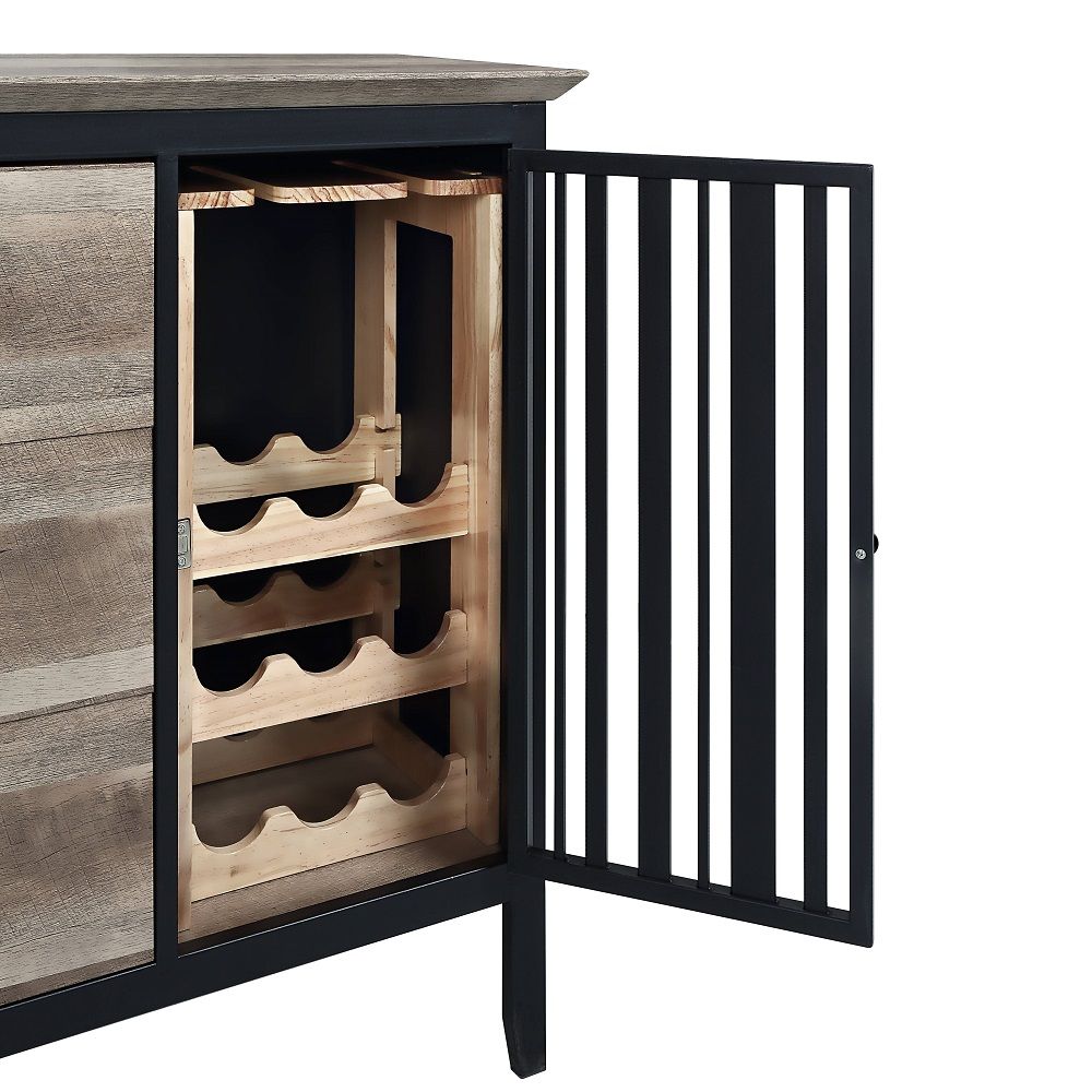 Zudora - Server - Antique Oak & Sandy Black - Urban Living Furniture (Los Angeles, CA)