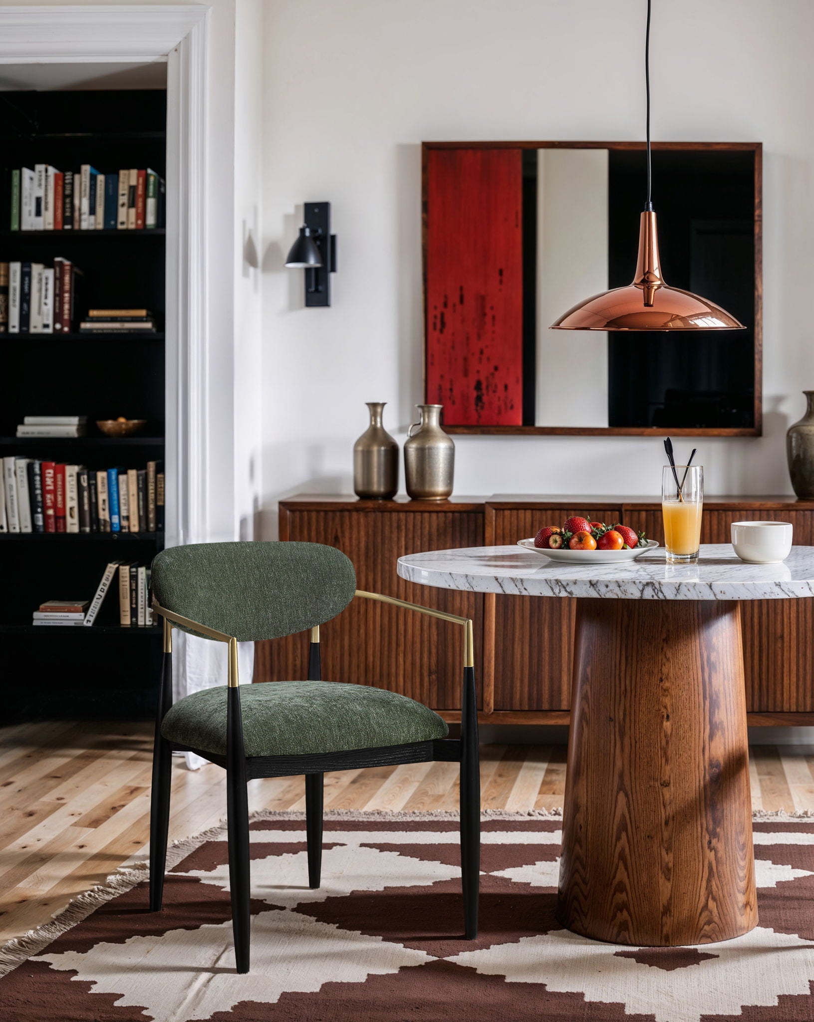 Riccio - Fabric Dining Arm Chair (Set of 2) - Black And Gold Frame - Urban Living Furniture (Los Angeles, CA)