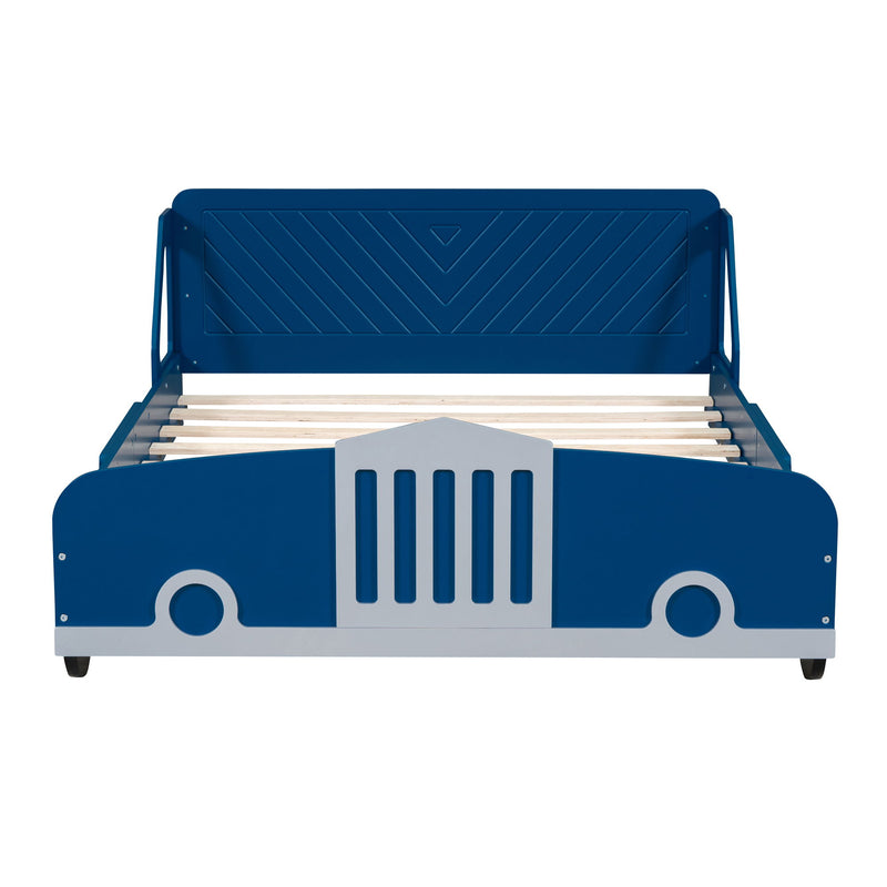 Car Shaped Platform Bed With Wheels