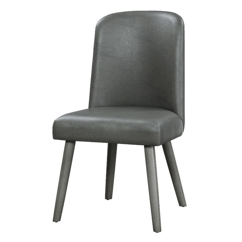 Waylon - Side Chair (Set of 2) - Gray PU & Gray Oak - Urban Living Furniture (Los Angeles, CA)