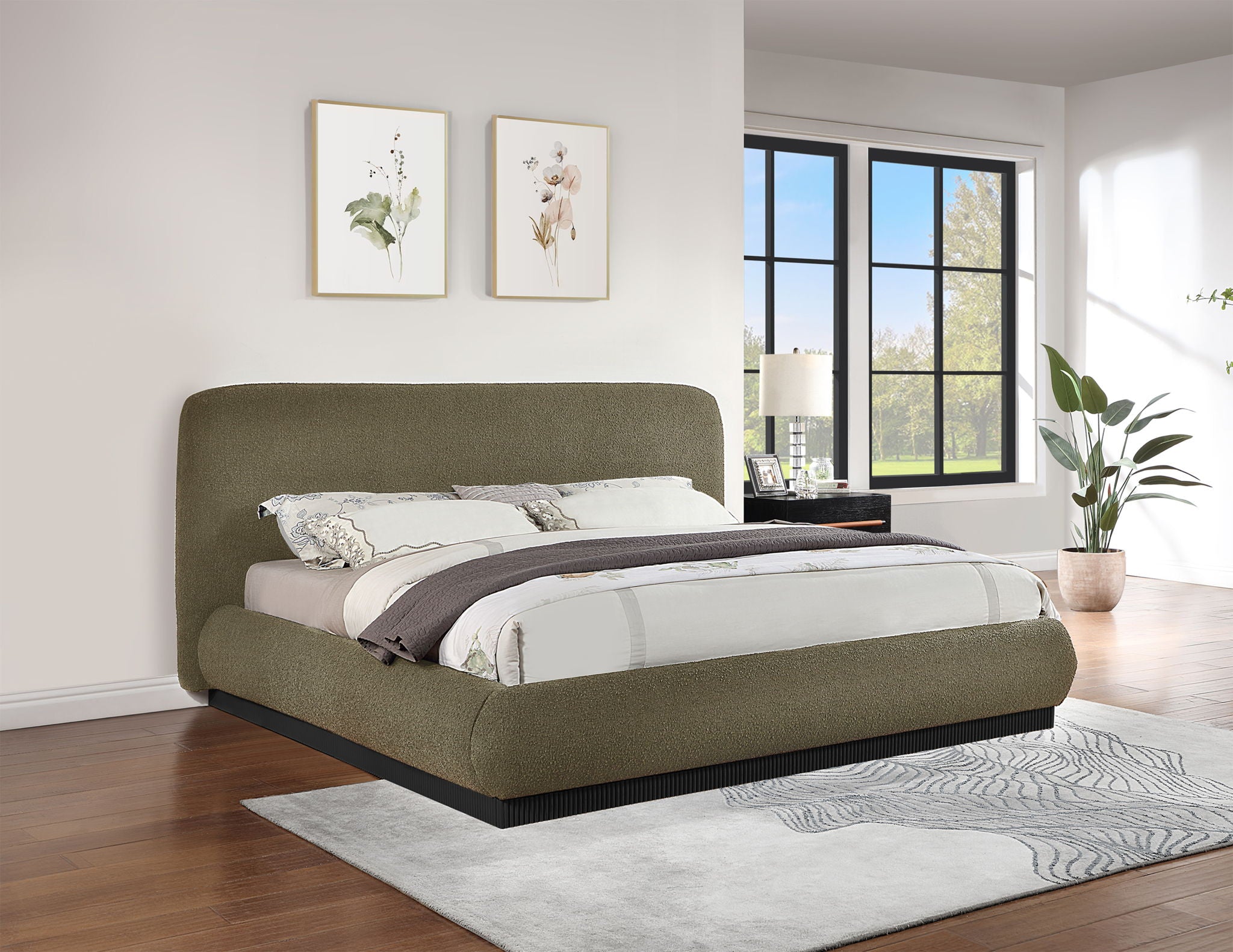 Rigby - Bed With Black Base - Urban Living Furniture (Los Angeles, CA)
