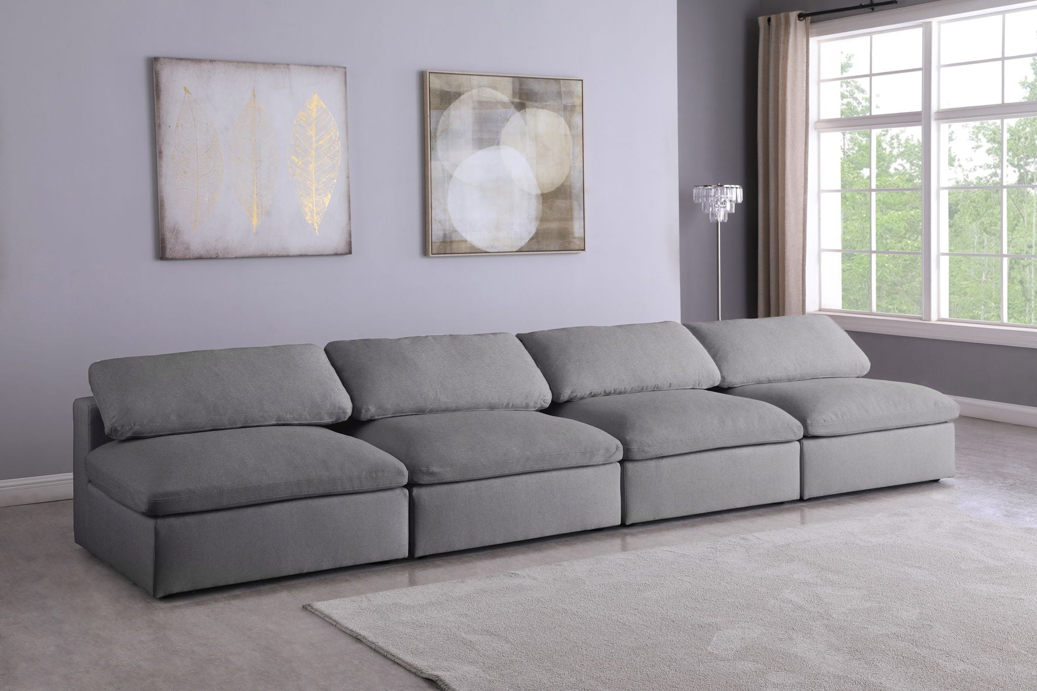 Serene - Modular Armless 4 Seat Sofa - Urban Living Furniture (Los Angeles, CA)