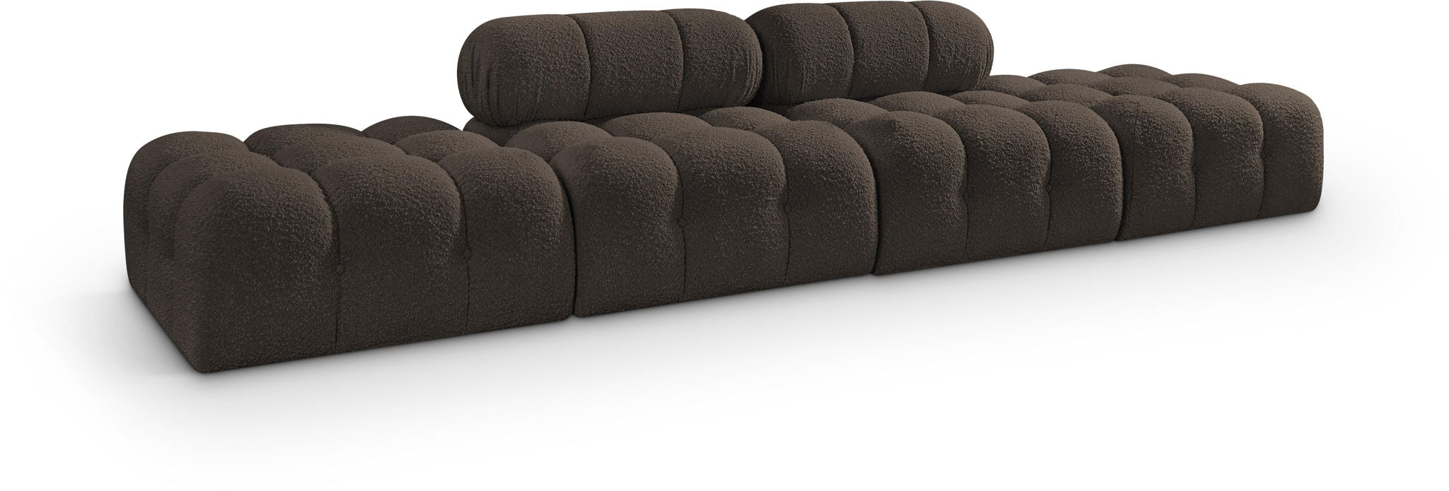 Ames - 4 Piece Boucle Upholstered Modular Sofa With 2 Backless Seats - Urban Living Furniture (Los Angeles, CA)