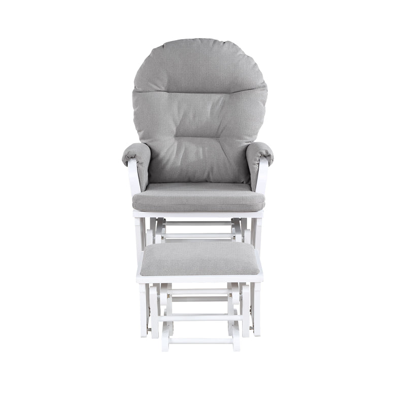 Madison - Glider & Ottoman - White Base - Urban Living Furniture (Los Angeles, CA)