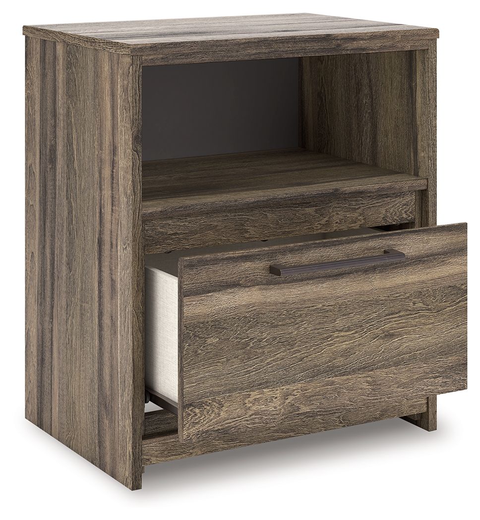 Elbrim - Brown - One Drawer Night Stand - Urban Living Furniture (Los Angeles, CA)