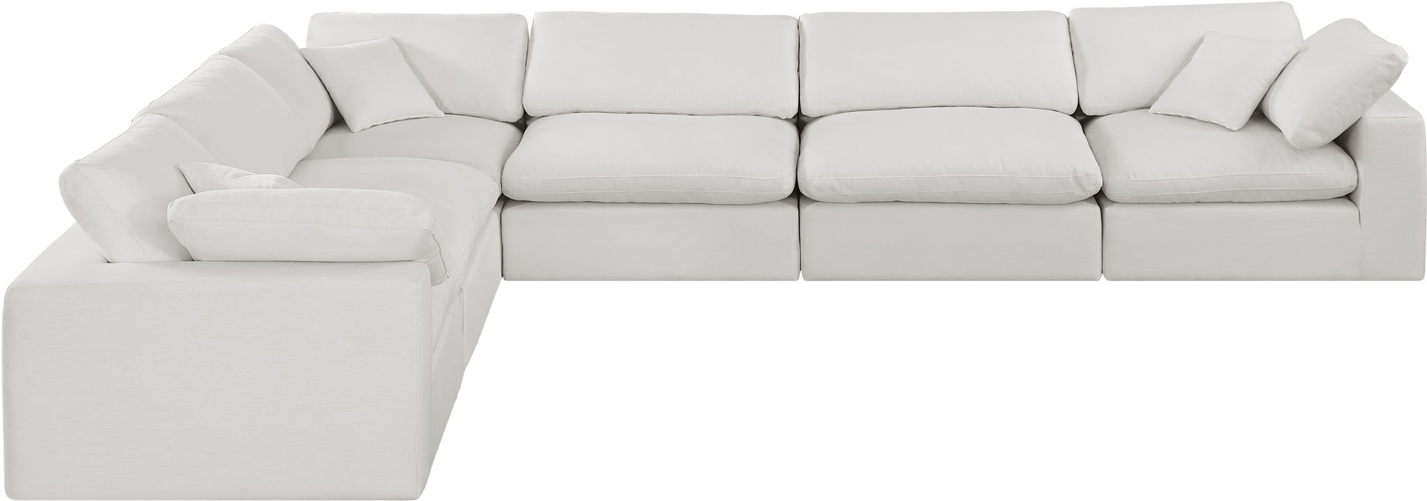 Comfy - 6 Piece Linen Modular Corner Sectional - Urban Living Furniture (Los Angeles, CA)
