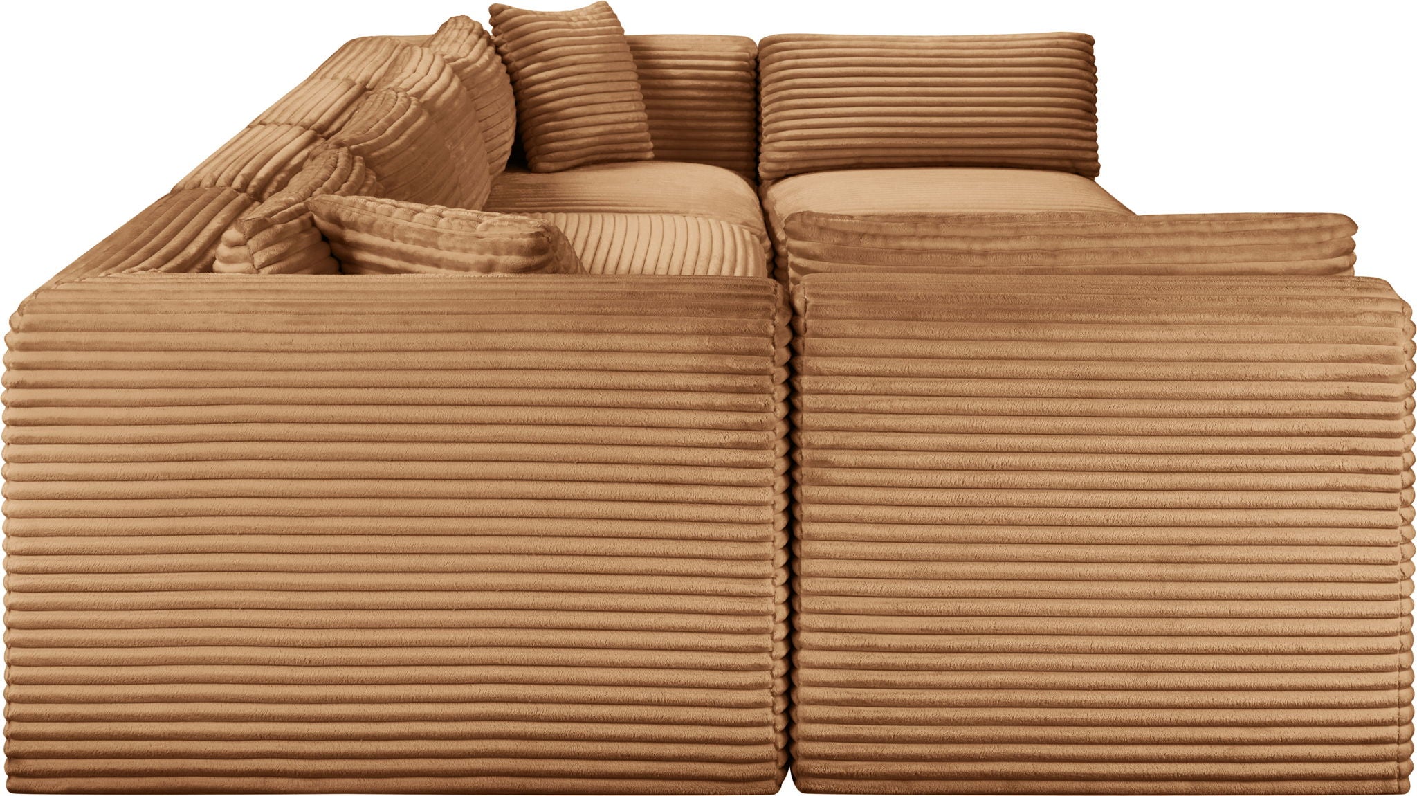 Shaggy - Fabric 6 Piece Modular U-Shaped Armless Sectional - Urban Living Furniture (Los Angeles, CA)